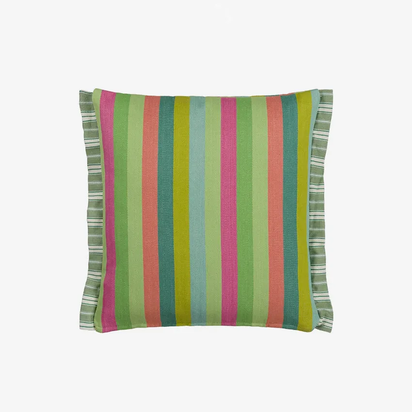 Christian Lacroix | Cork Street Stripe Emerald Cushion