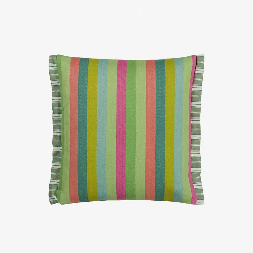 Christian Lacroix | Cork Street Stripe Emerald Cushion