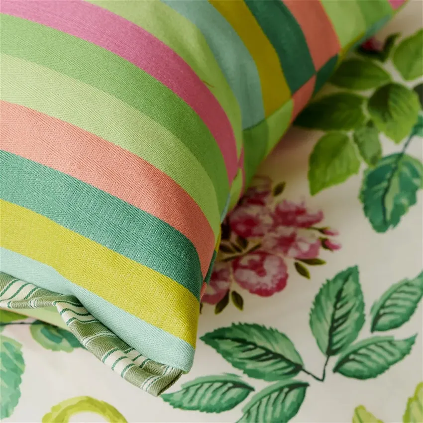 Christian Lacroix | Cork Street Stripe Emerald Cushion