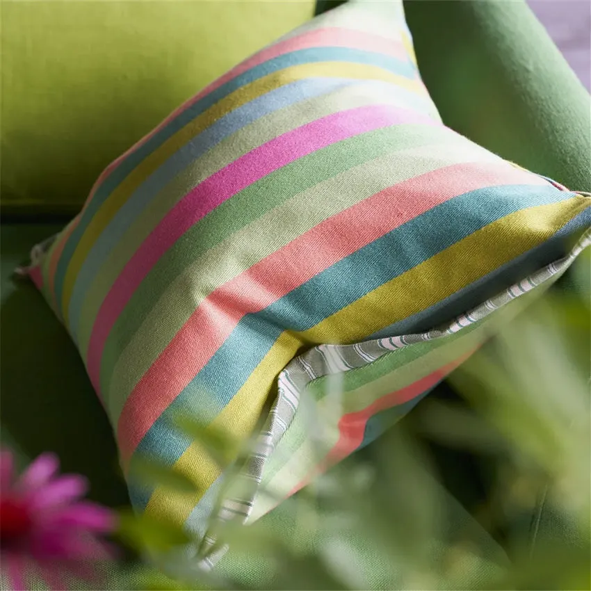 Christian Lacroix | Cork Street Stripe Emerald Cushion