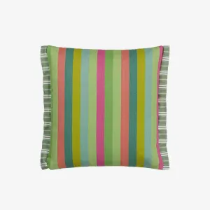 Christian Lacroix | Cork Street Stripe Emerald Cushion