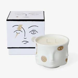 Jonathan Adler | Gilded Muse Candle Porcelain Gold Accent