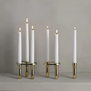 Lind DNA | Gold-Plated Curve Candle Holders Gift Set