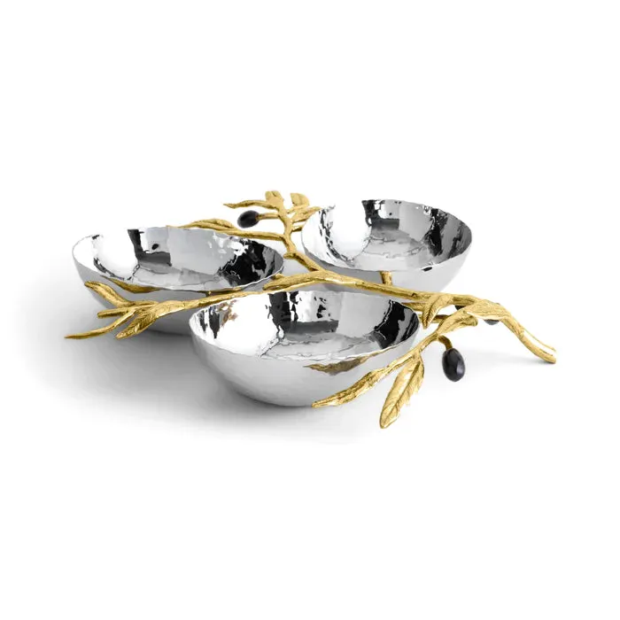 Michael Aram | Olive Branch Triple Dish