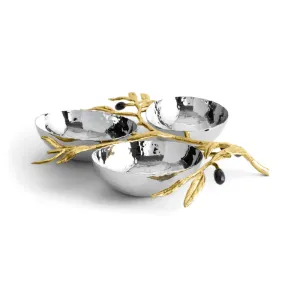 Michael Aram | Olive Branch Triple Dish