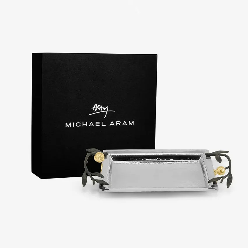 Michael Aram | Pomegranate Mini Tray - Stainless Steel & Gold-plated