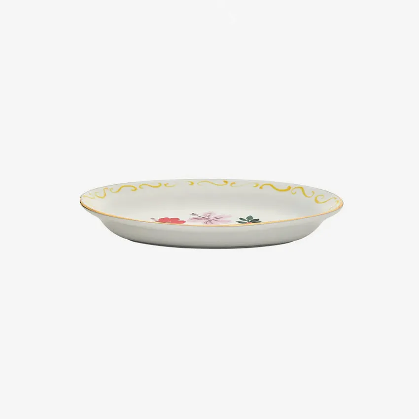 Bitossi Home | Con Amore Oval Tray - Fiore Fiocco