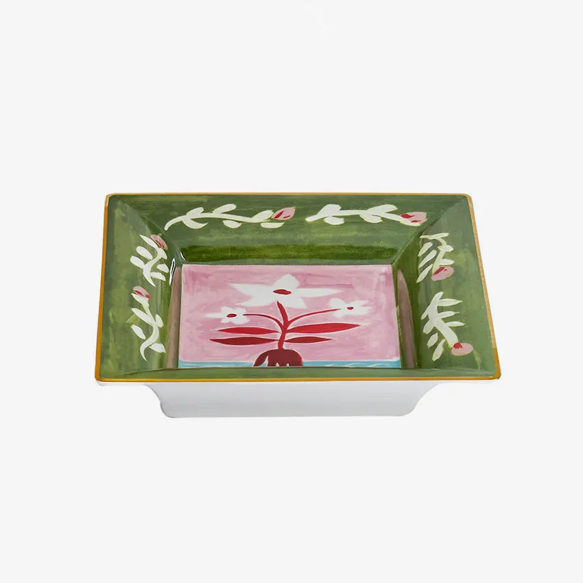 Bitossi Home | Con Amore Tray - Fiori Bianchi