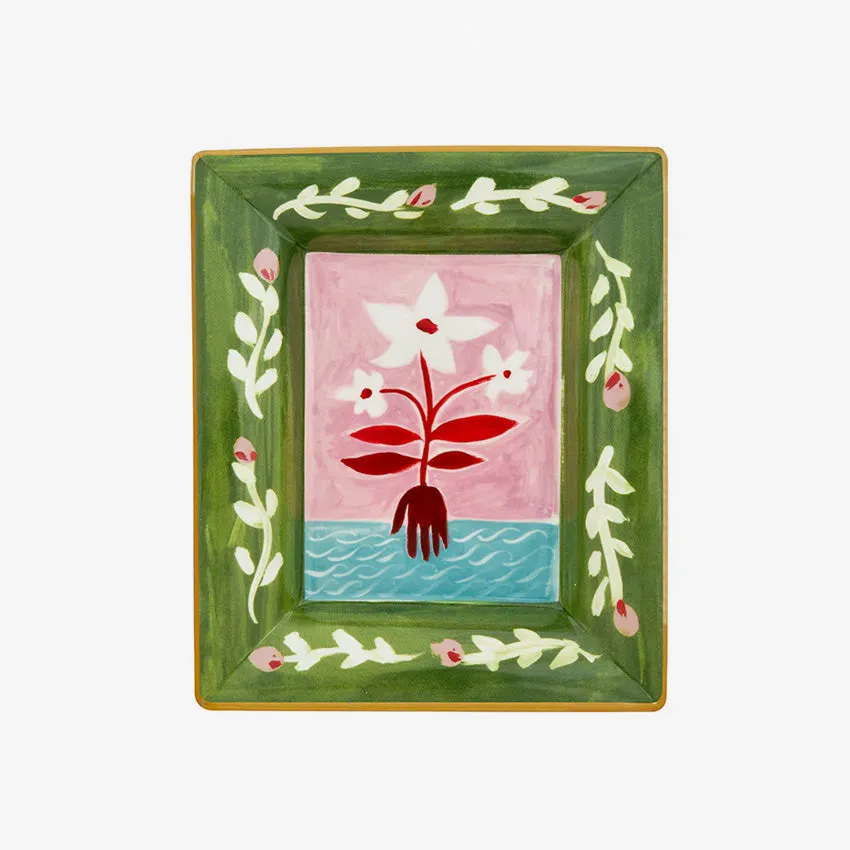 Bitossi Home | Con Amore Tray - Fiori Bianchi