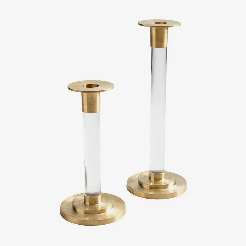 Caspari | Resin/Brass Candlestick