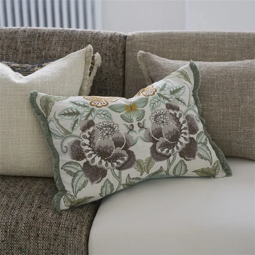 Christian Lacroix | Isabella Embroidered Cameo Cushion