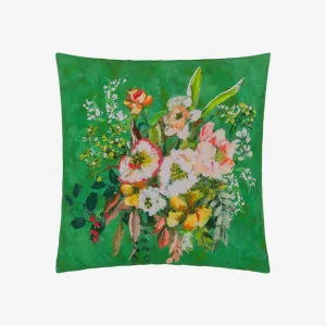 Christian Lacroix | Margaretta Linen Emerald Cushion