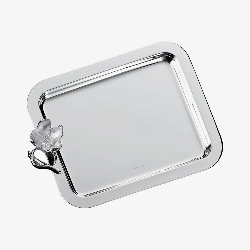 Christofle | Anemone-Belle poque Silver-Plated Tray