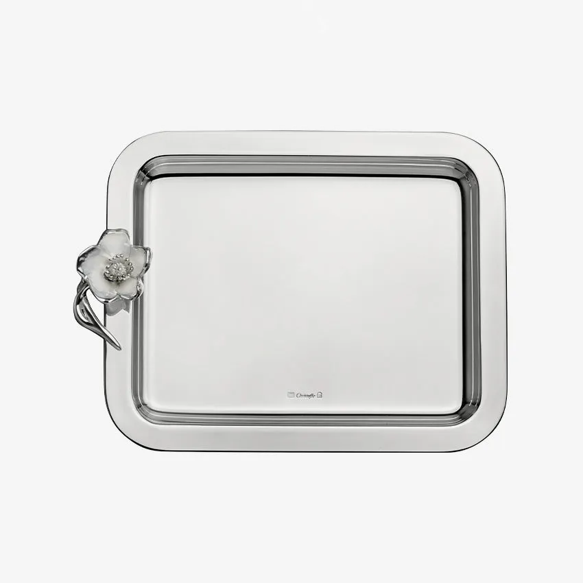 Christofle | Anemone-Belle poque Silver-Plated Tray