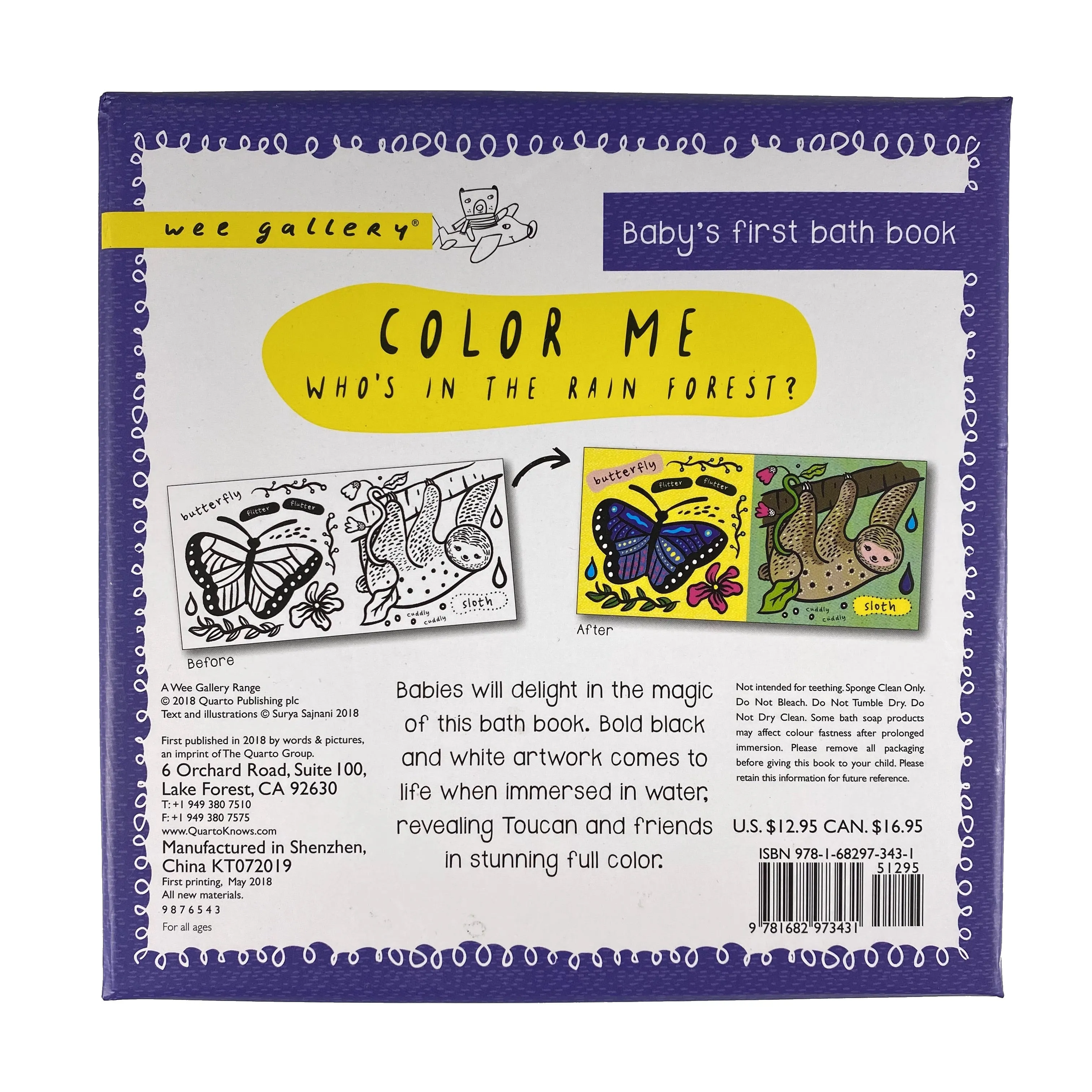 Color Me - Who's in the Rain Forest? Bath Book