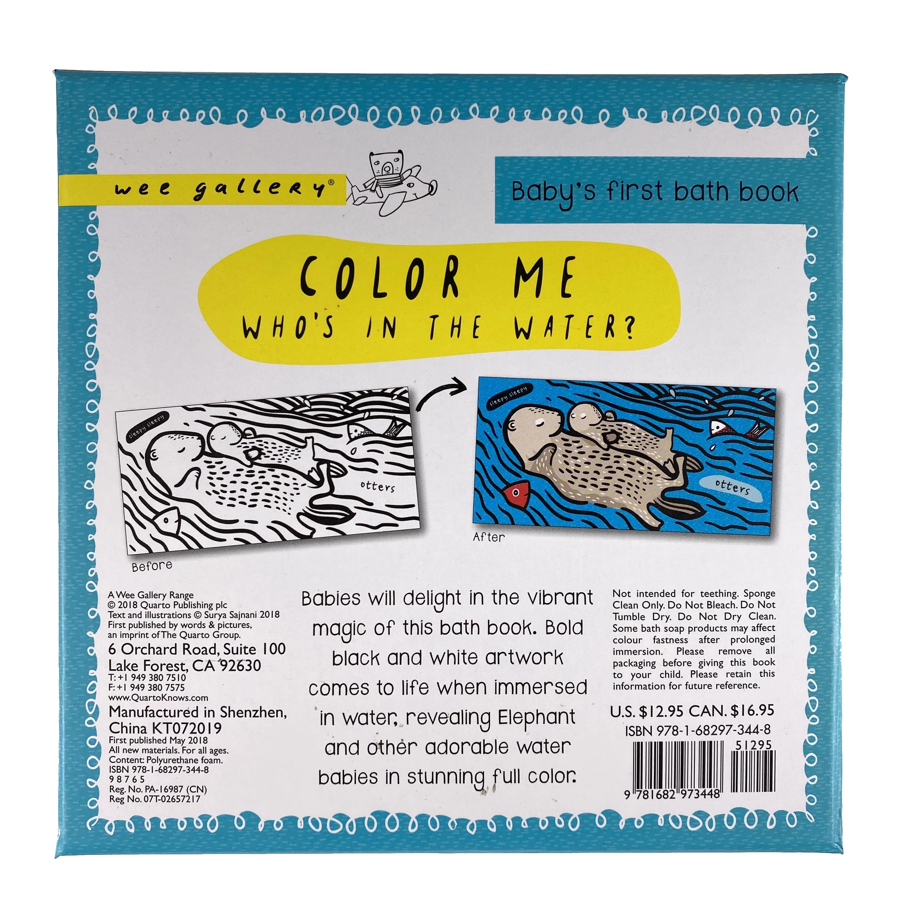 Color Me - Who's in the Water? Bath Book