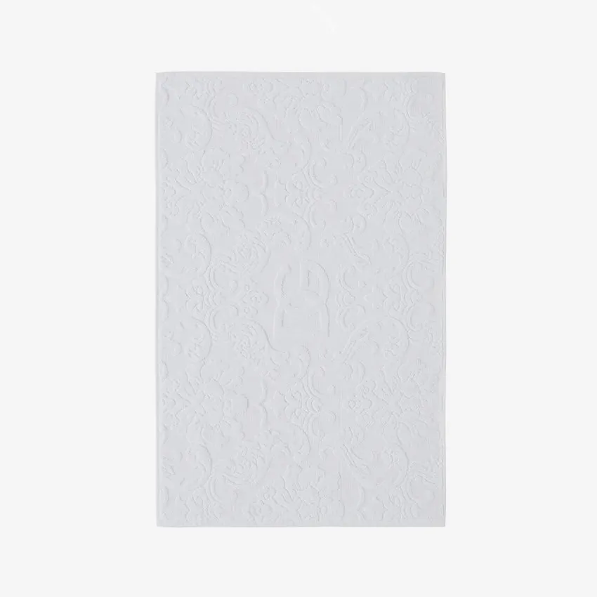 Dolce & Gabbana Casa | White DG Logo Jacquard Bath Mat
