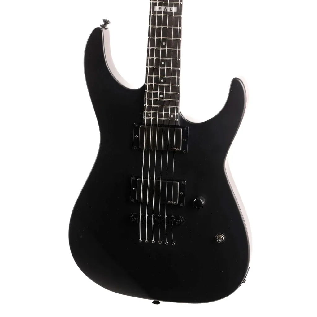 ESP LTD JL-600 Jeff Ling Signature Electric Guitar - Black Satin