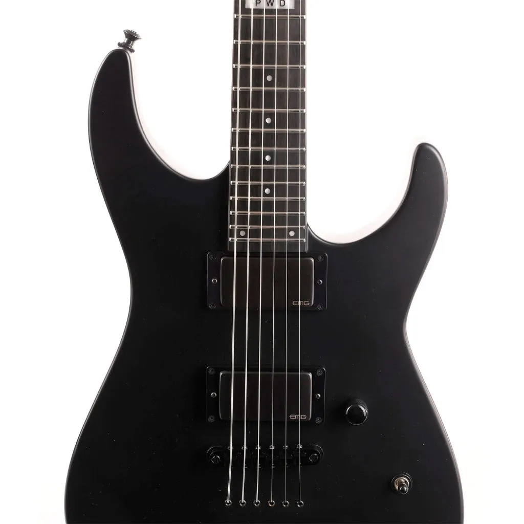 ESP LTD JL-600 Jeff Ling Signature Electric Guitar - Black Satin