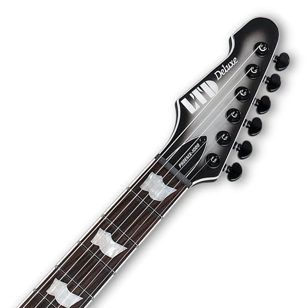ESP LTD Phoenix-1000 EverTune Electric Guitar - Silver Sunburst Satin