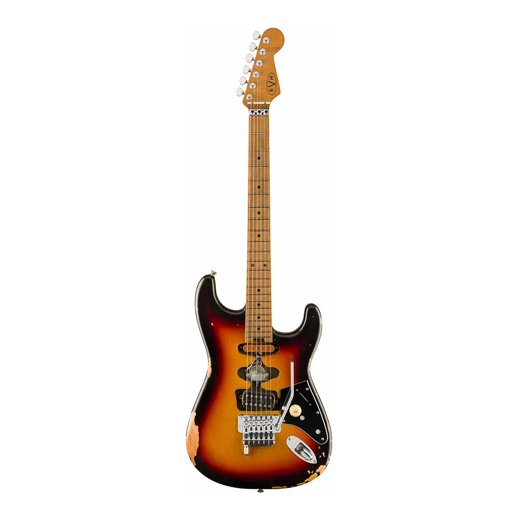 EVH Limited Edition Frankenstein Relic Series with Maple Fingerboard - Vintage Sunburst