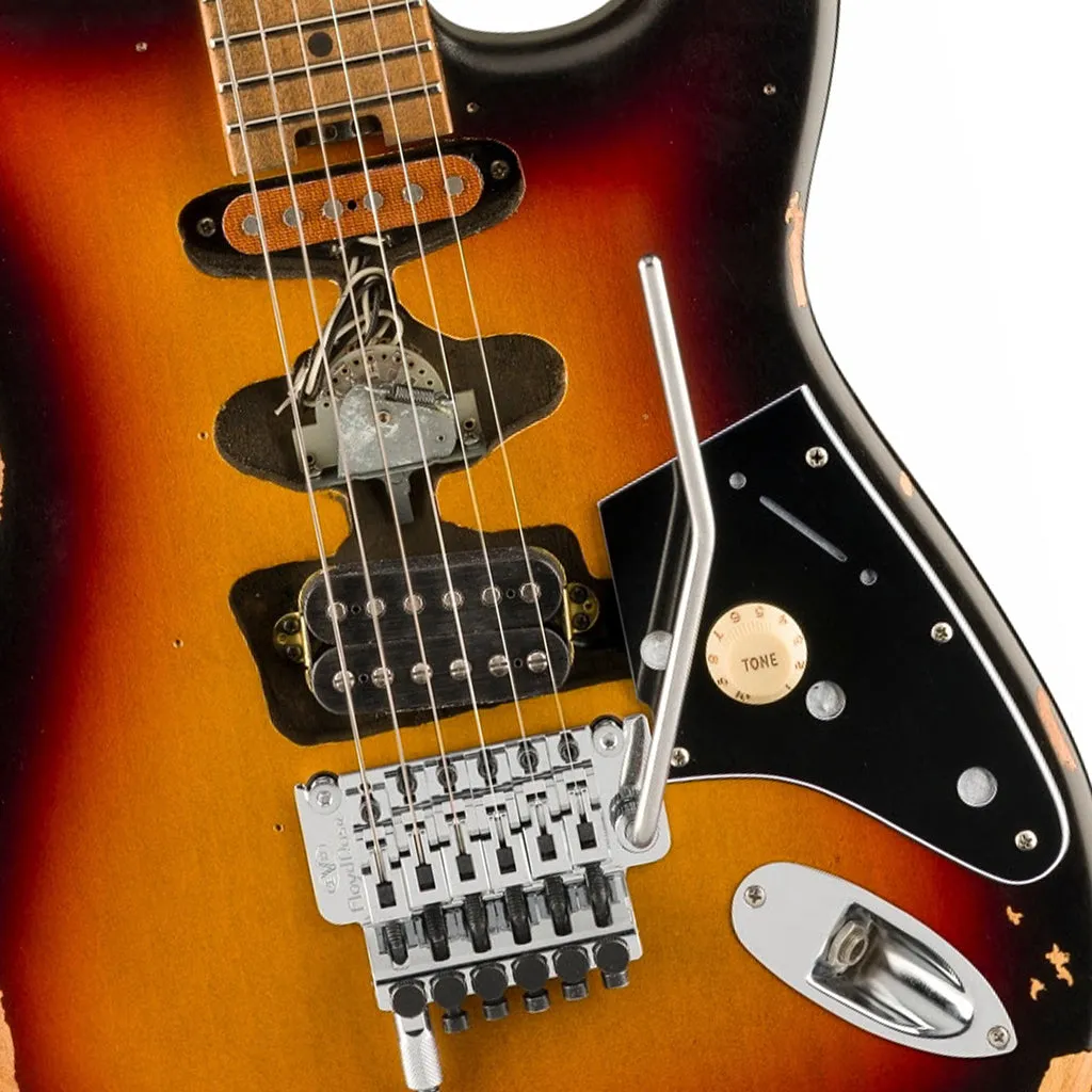 EVH Limited Edition Frankenstein Relic Series with Maple Fingerboard - Vintage Sunburst