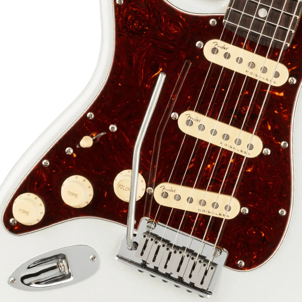 Fender - American Ultra Stratocaster Left-Hand, Rosewood Fingerboard, Arctic Pearl