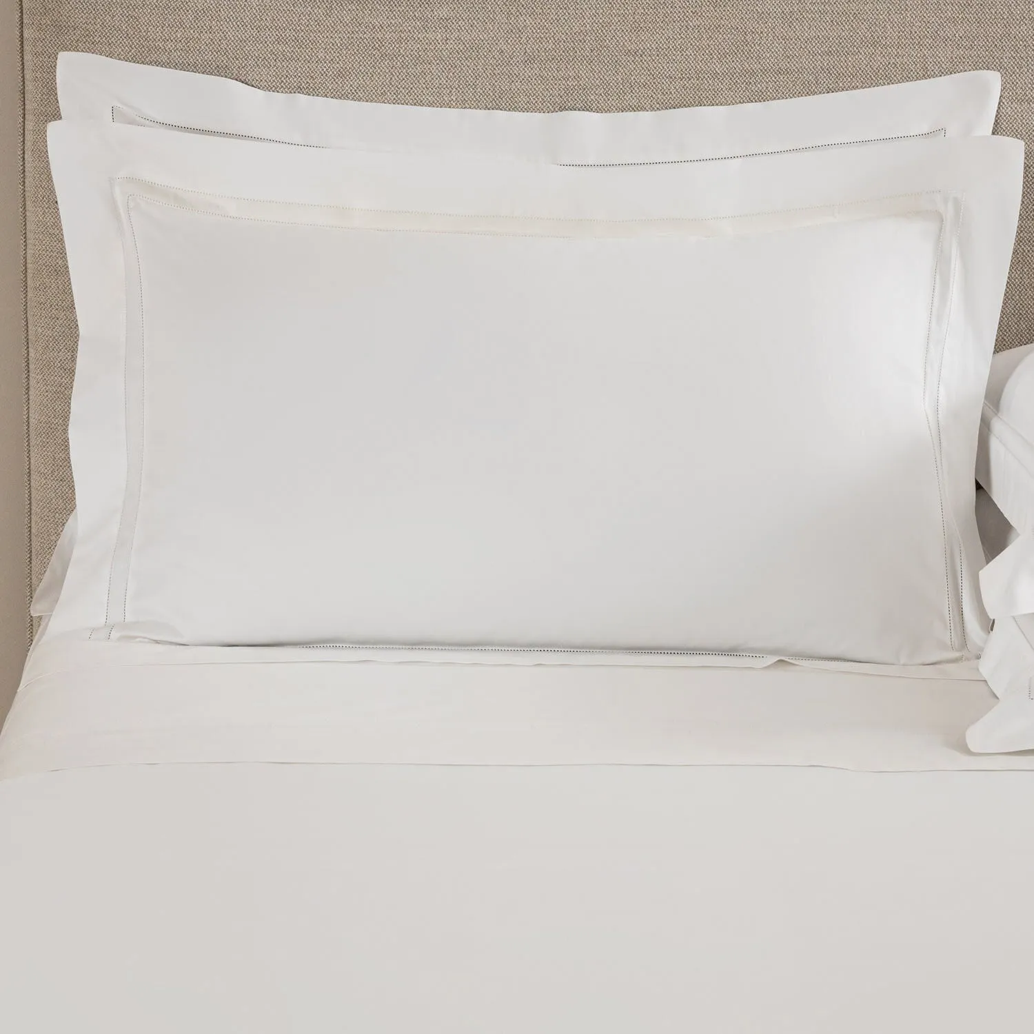 Frette | Doppio Ajour Standard Sham - White