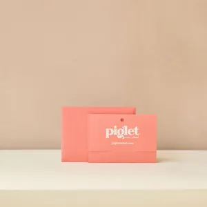 Gift Card Piglet In Bed