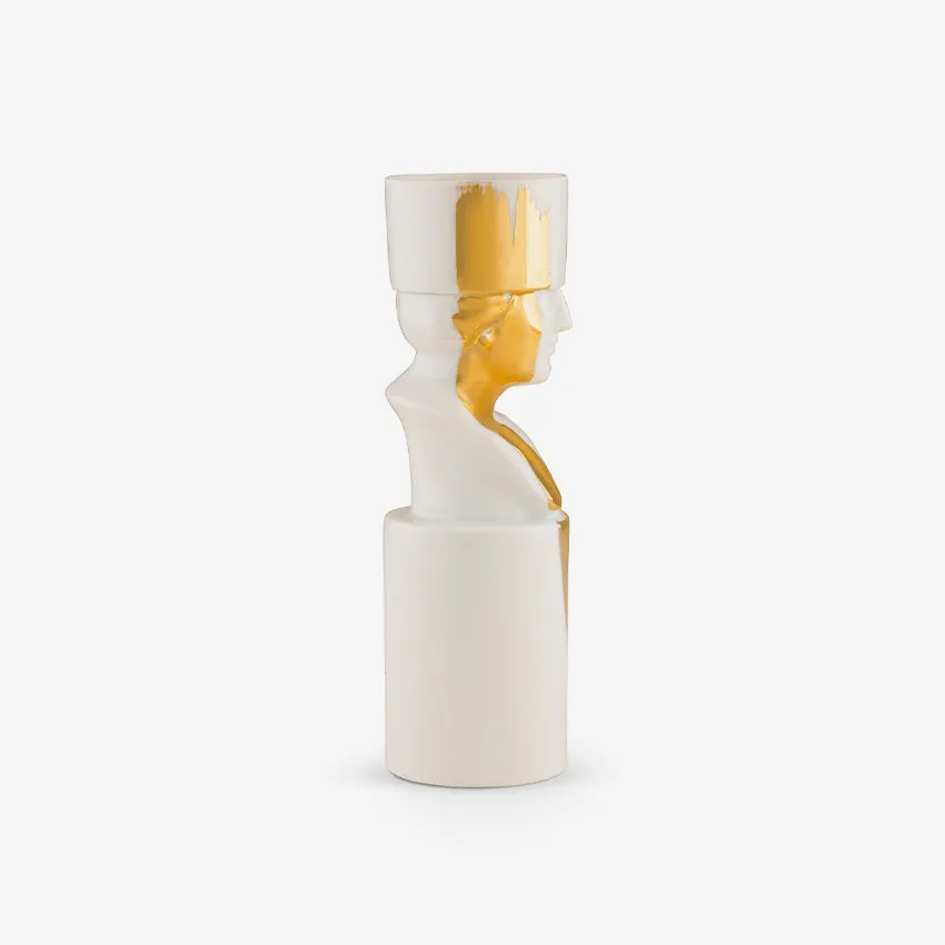 Ginori 1735 | LCDC Gold Il Letterato Candle Holder