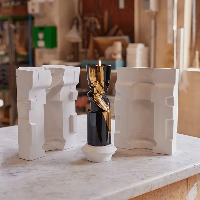 Ginori 1735 | LCDC Gold Il Letterato Candle Holder