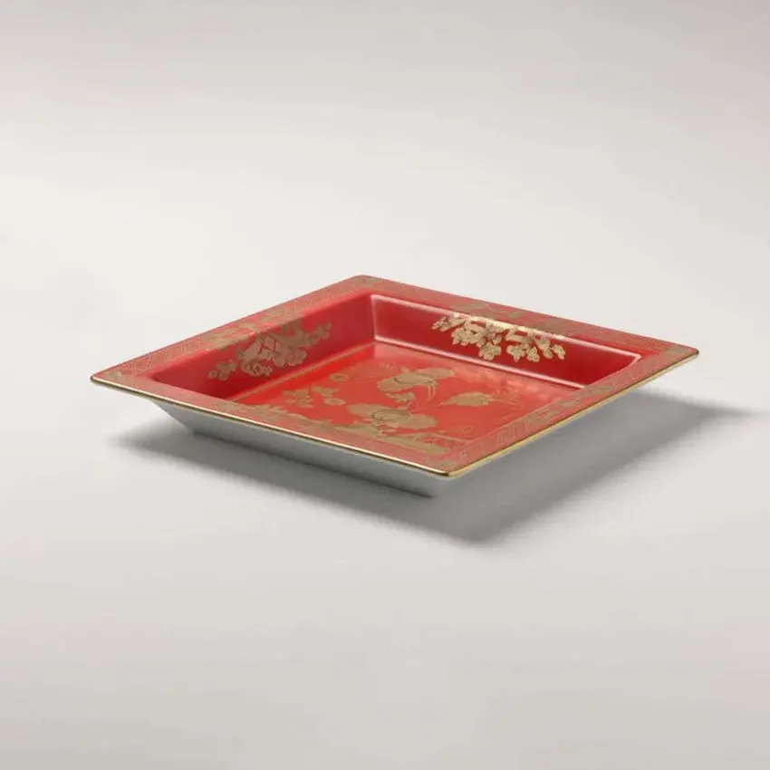 Ginori 1735 | Oriente Italiano Gold Large Square Change Tray