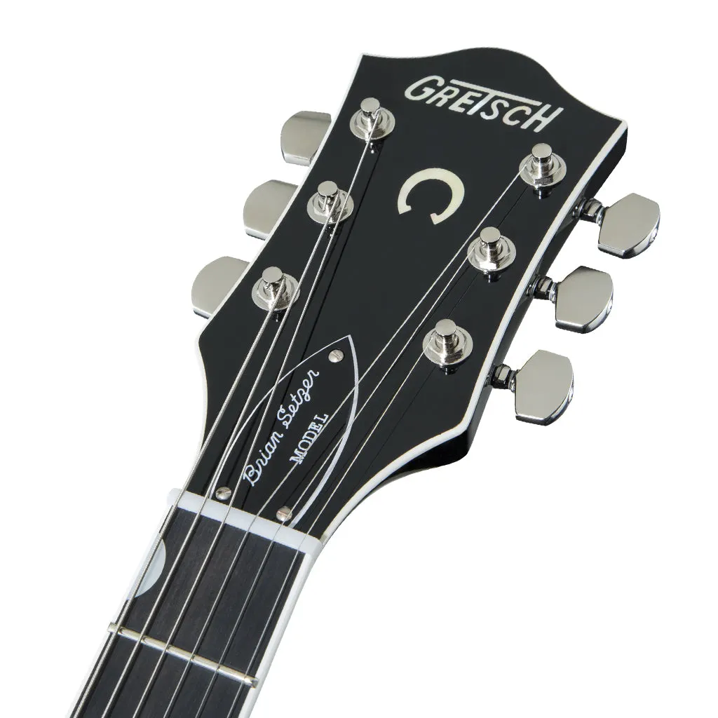 Gretsch G6120T-BSNSH Brian Setzer Signature Nashville Hollow Body with Bigsby, Ebony Fingerboard, Black Lacquer