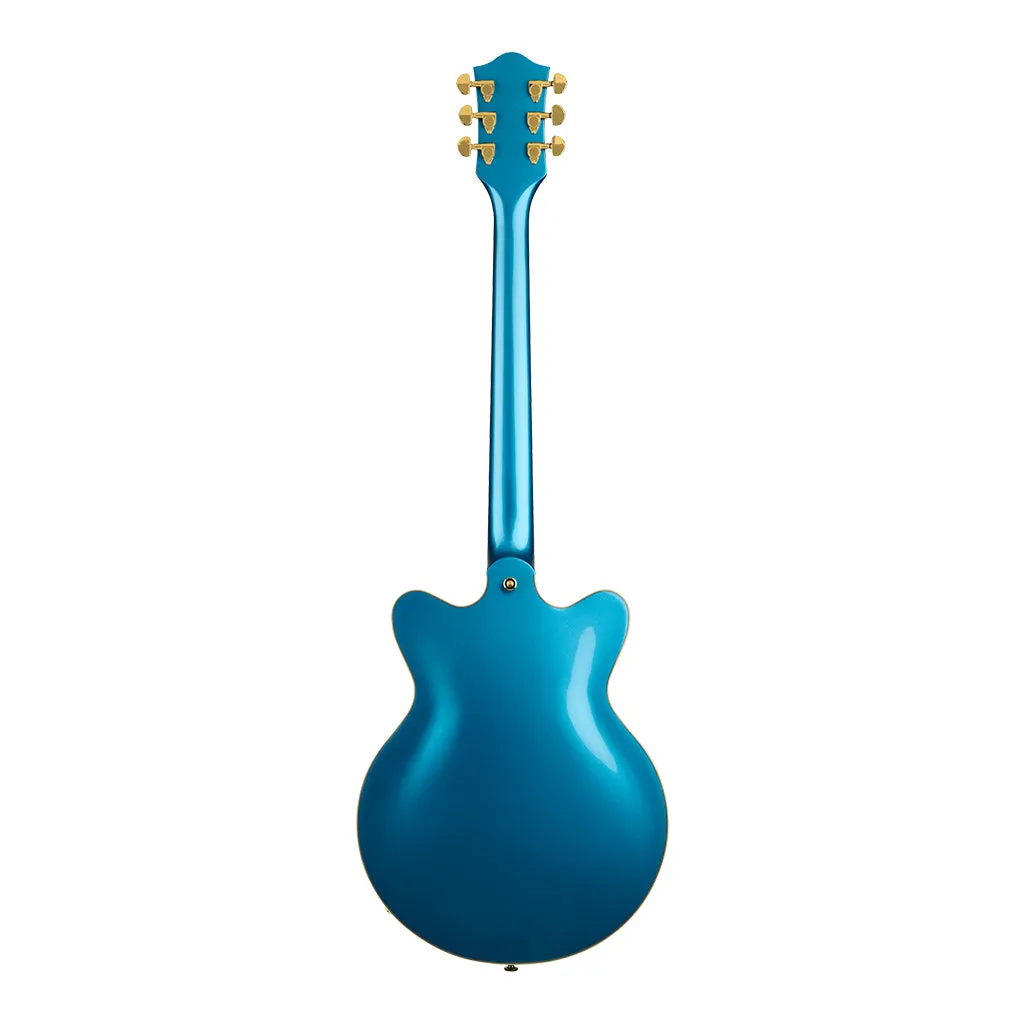 Gretsch Limited Edition G2655TG Streamliner Centre-Block Jr Doublecut with Bigsby Electric Guitar Laurel Fingerboard Riviera Blue