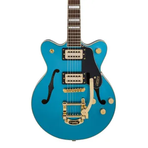 Gretsch Limited Edition G2655TG Streamliner Centre-Block Jr Doublecut with Bigsby Electric Guitar Laurel Fingerboard Riviera Blue