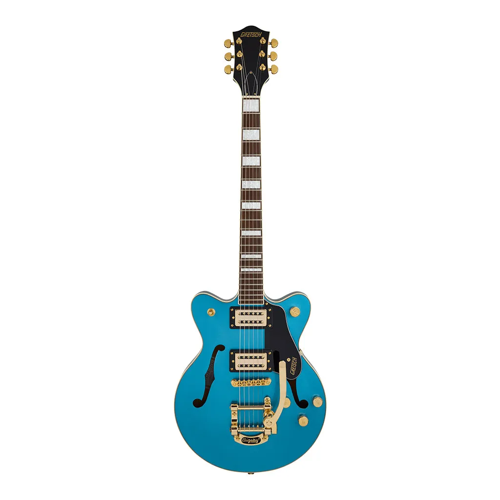 Gretsch Limited Edition G2655TG Streamliner Centre-Block Jr Doublecut with Bigsby Electric Guitar Laurel Fingerboard Riviera Blue