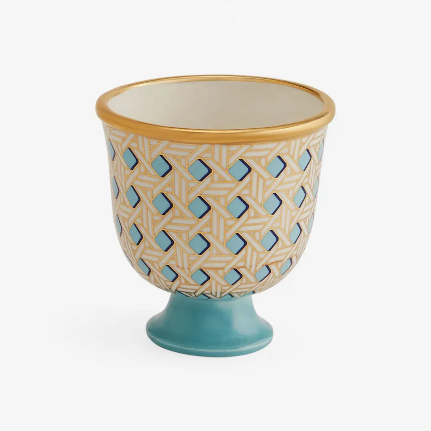 Jonathan Adler | Basketweave Pedestal Bowl