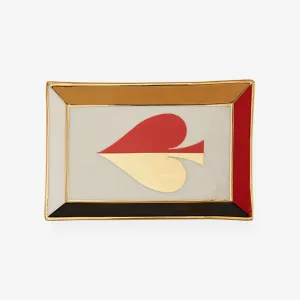 Jonathan Adler | Dealer's Choice Rectangle Tray - Spade