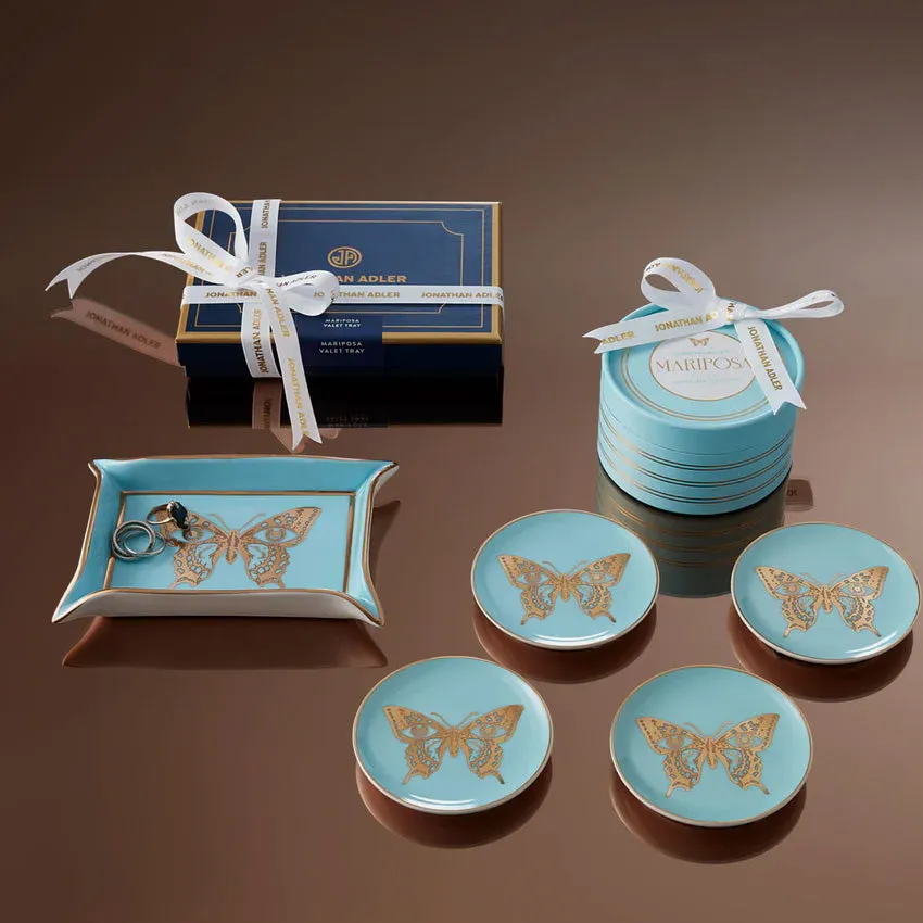 Jonathan Adler | Mariposa Valet Tray - Blue/Turquoise