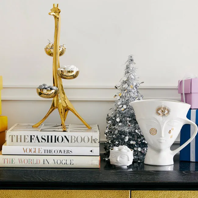 Jonathan Adler | Muse Votive Holder White / Gold