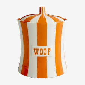 Jonathan Adler | Orange & White Woof Vice Canister