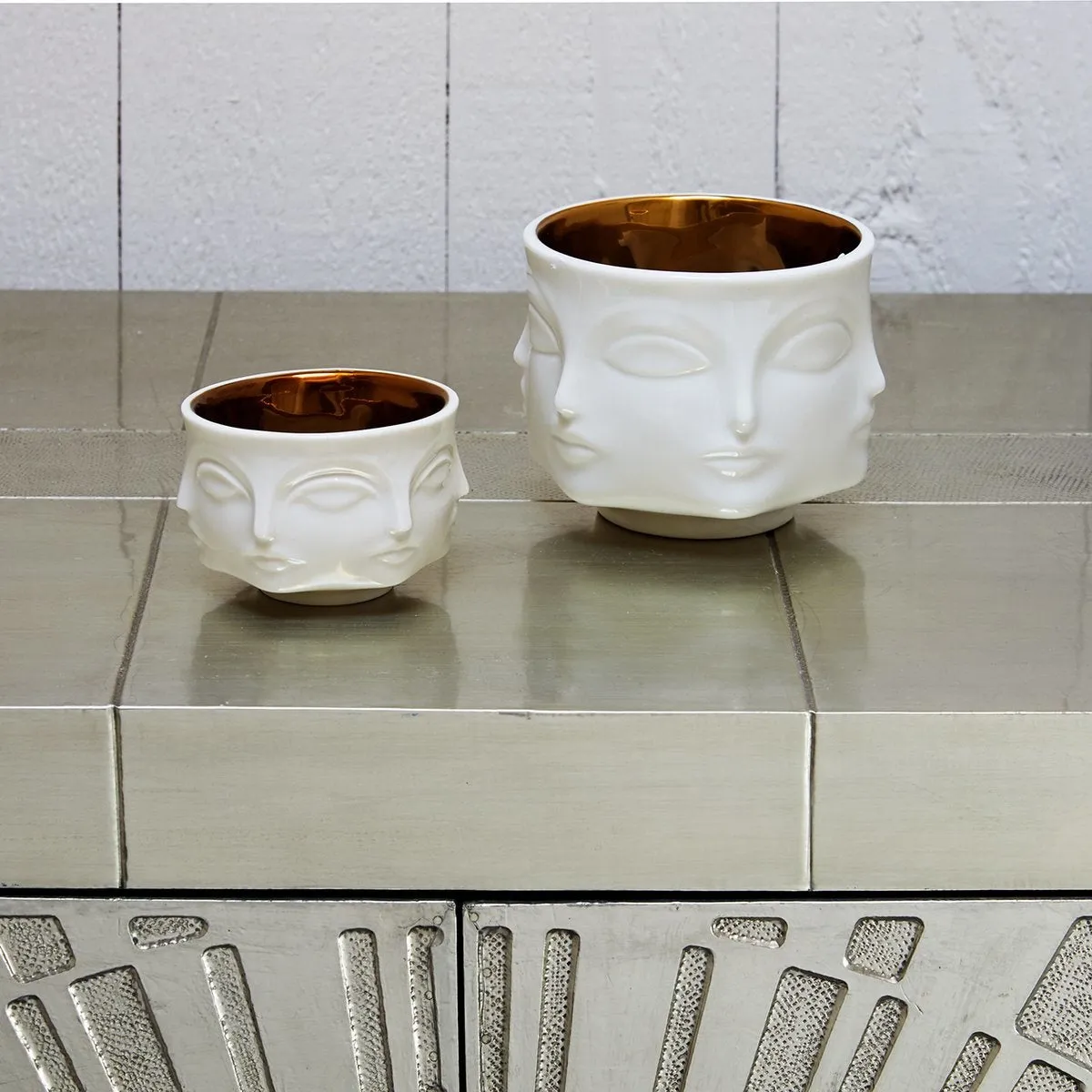 Jonathan Adler | White & Gold Muse Bowl
