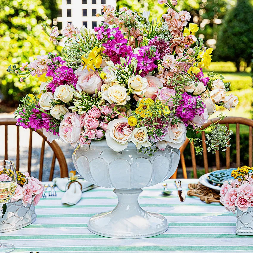 Juliska | Berry & Thread Large Decorative Urn - Whitewash