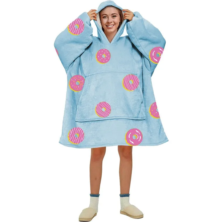 Ladies Cuddle Hoodie, Food, 4 Asstd Designs