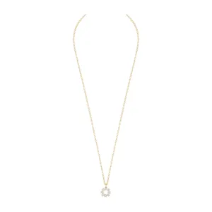 Lurie Round Pendant Necklace | Gold