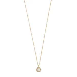 Mayfair Pearl Necklace | Gold Plated with Cubic Zirconia
