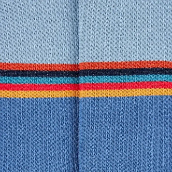Men's Colourblock 'Artist Stripe' Socks | Blue
