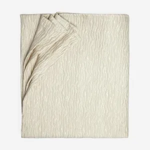 Sferra | Ondate Blanket Cover - King - Dark Khaki
