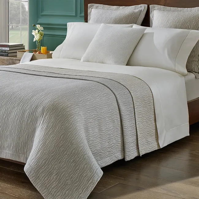 Sferra | Ondate King Sham 21X36 Titanium