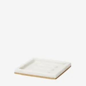 Sferra | Pietra Marble Soap Dish - White & Gold